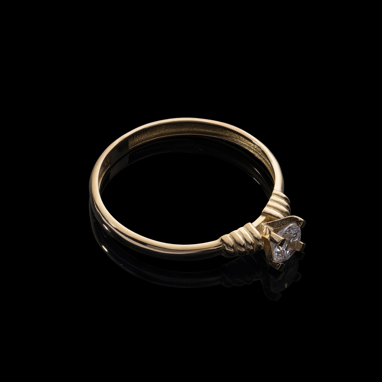 انگشتر طلا 18 عیار زنانه جواهری سون مدل 3359 -  - 3