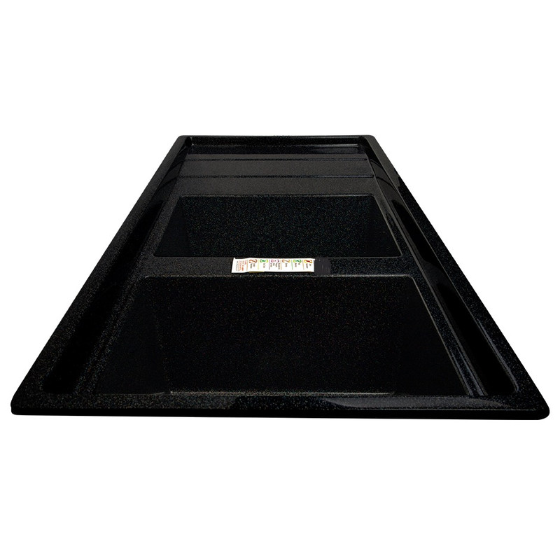 سینک ظرفشویی گرانیت توکار دو لگنه مدل 120MAK