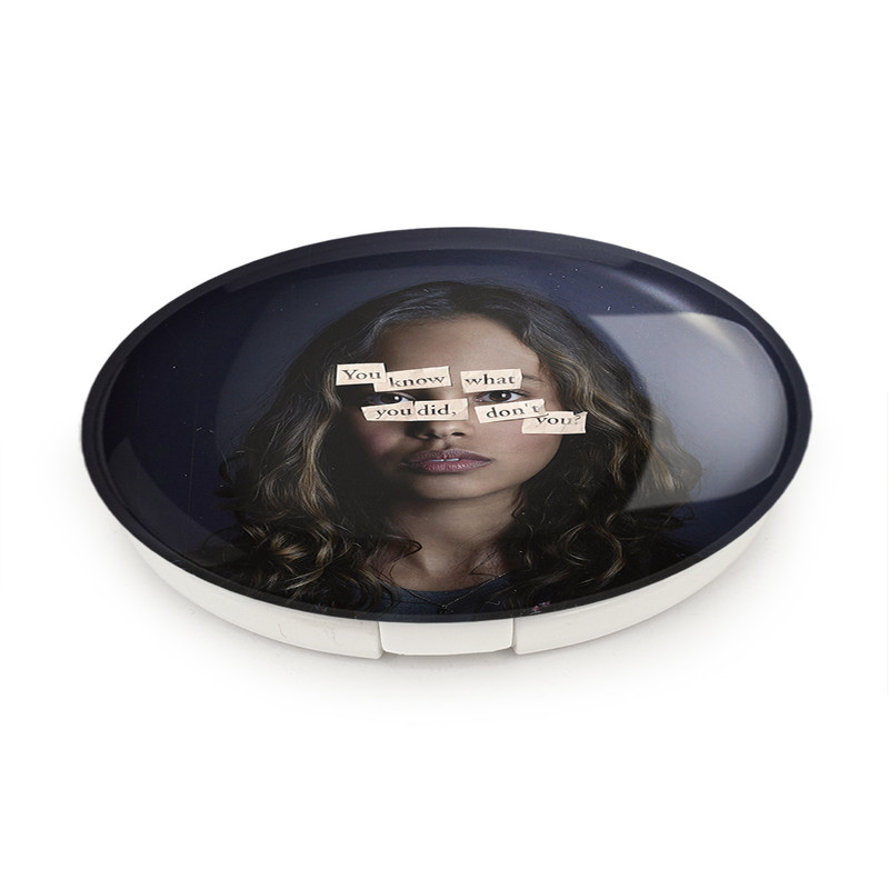 آینه جیبی خندالو طرح جسیکا 13دلیل برای اینکه Reasons Why13 مدل تاشو کد 20338