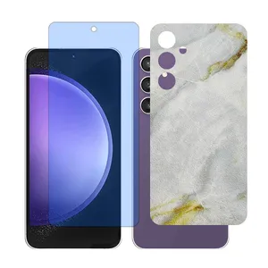 Glass Together model Matte Anti-blue Screen Protector Suitable for Samsung Galaxy A55 Mobile Phone with Back cover sticker