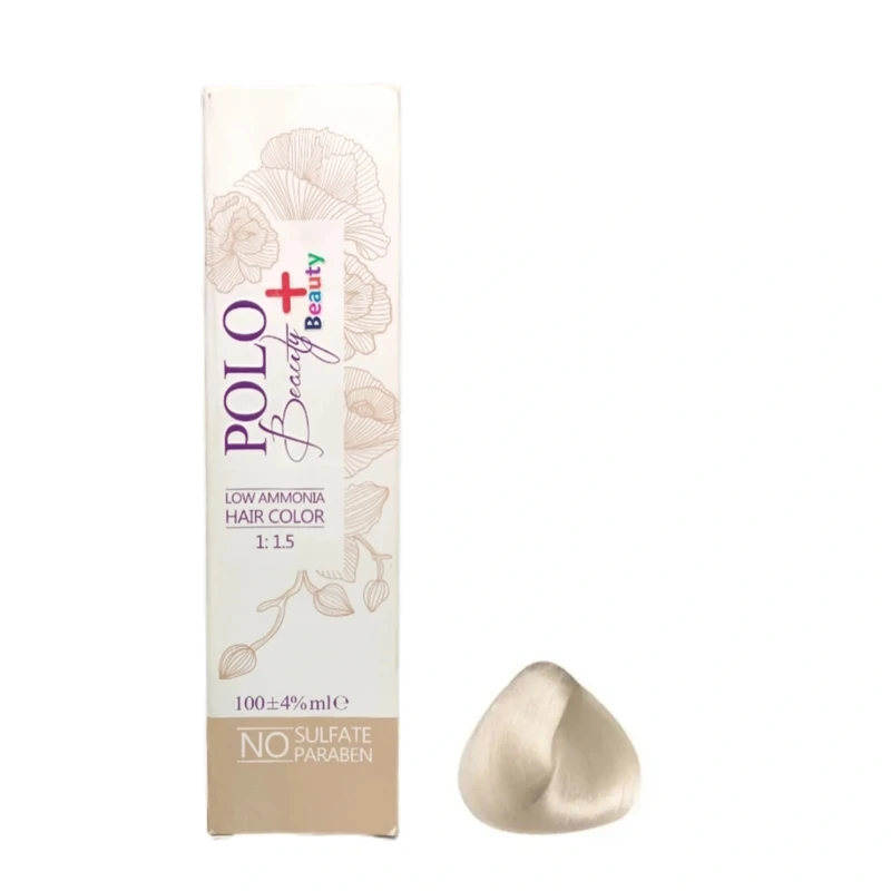 رنگ پلو بیوتی شماره MF.3 مدل پلاس بیوتی حجم 100میلی لیتر رنگ بلوندکریستالی طبیعی خیلی روشن