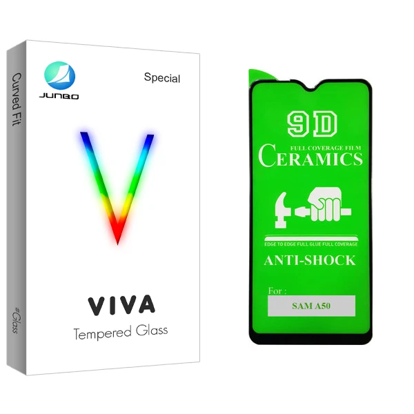 محافظ صفحه نمایش 9D جانبو مدل Viva Glass مناسب برای گوشی موبایل سامسونگ Galaxy A50