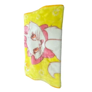 پتو کودک طرح گربه سایز 110x80 سانتی متر