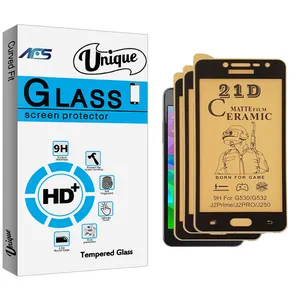 AFS Unique Glass Matt Ceramics Screen Protector For Samsung Galaxy J2 Pro Pack Of 3