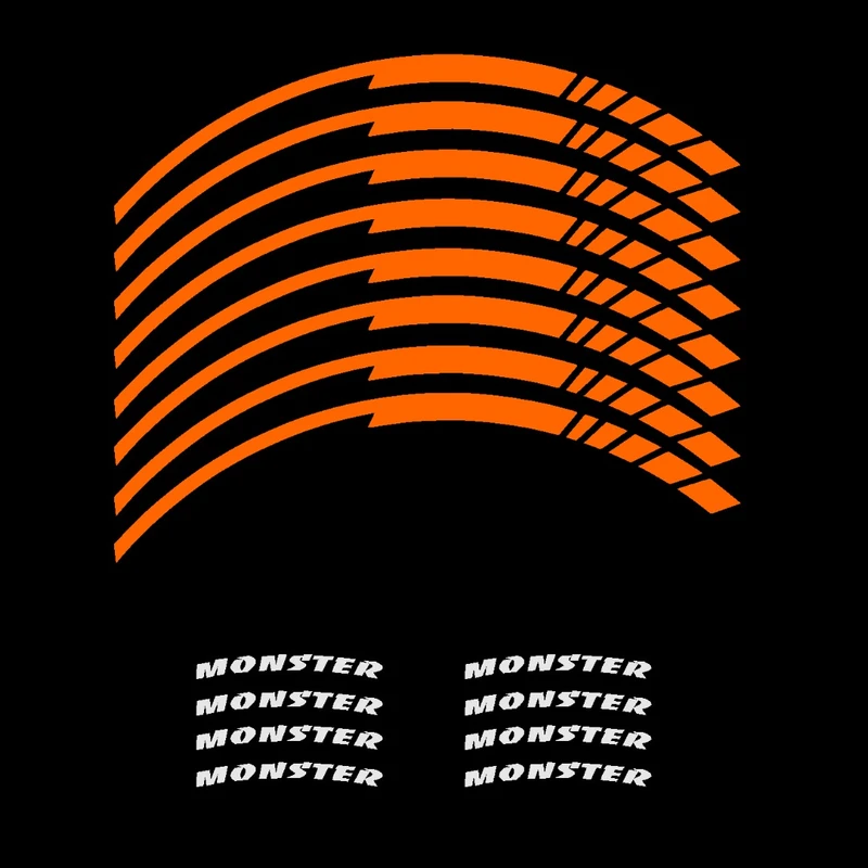 برچسب رینگ موتور سیکلت کد 23 مجموعه 16 عددی