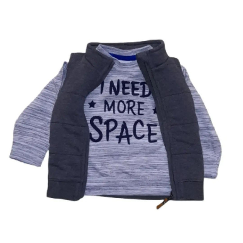 ست جلیقه و سویشرت نوزادی توپومینی مدل i need more space