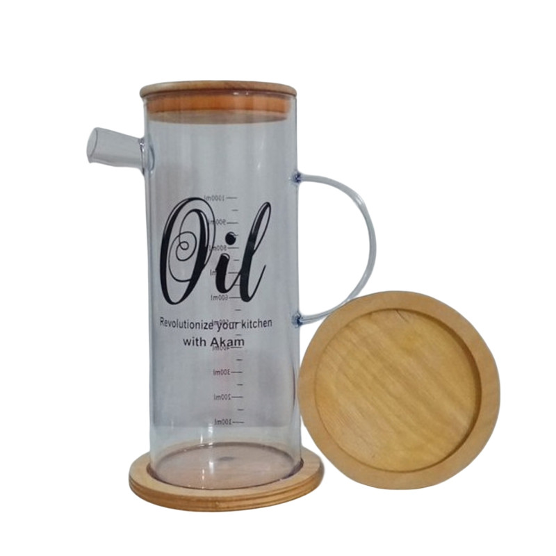 ظرف نگهدارنده روغن مدل چاپدار زیر چوبی