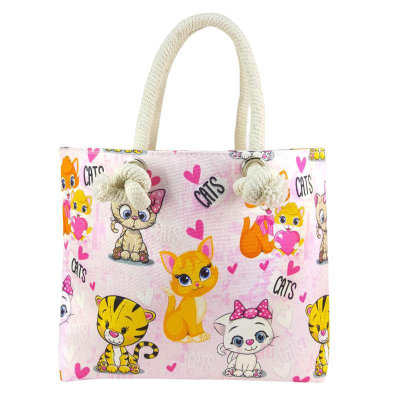 کیف دستی دخترانه مدل کنفی Cats