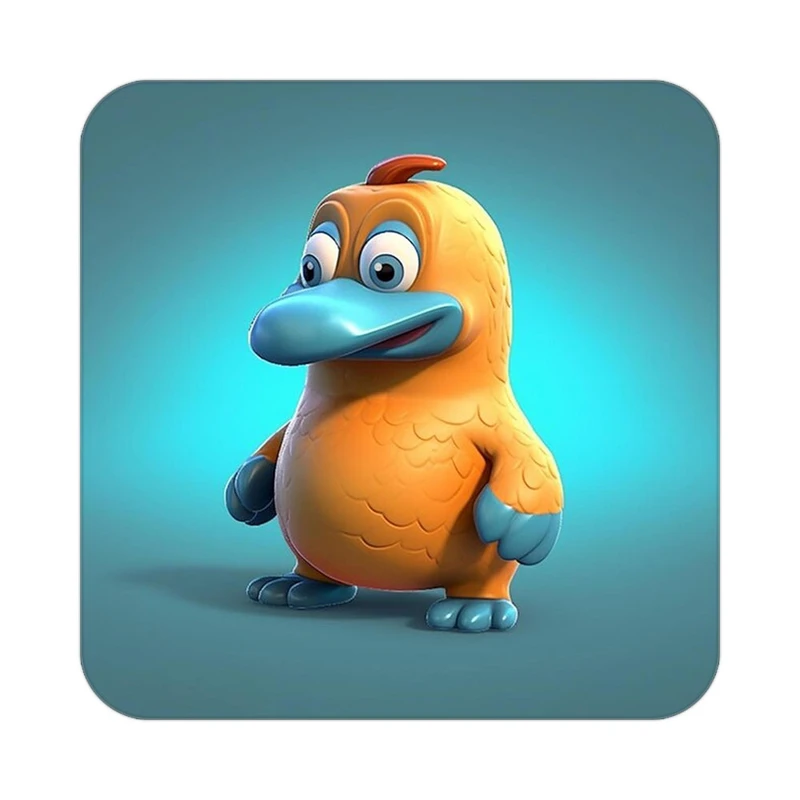 زیر لیوانی کاکتی طرح حیوانات کارتونی مدل mp27579