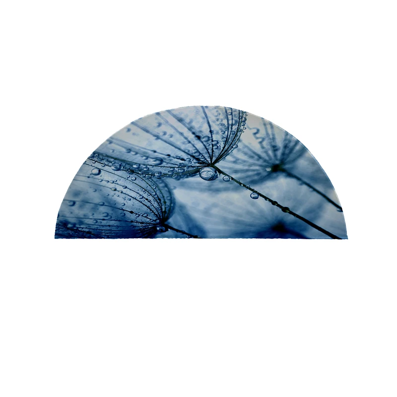 پادری مدل نیم دایره طرح کلاسیک قطره آبی کد 9038 سایز 90×45 سانتی متر