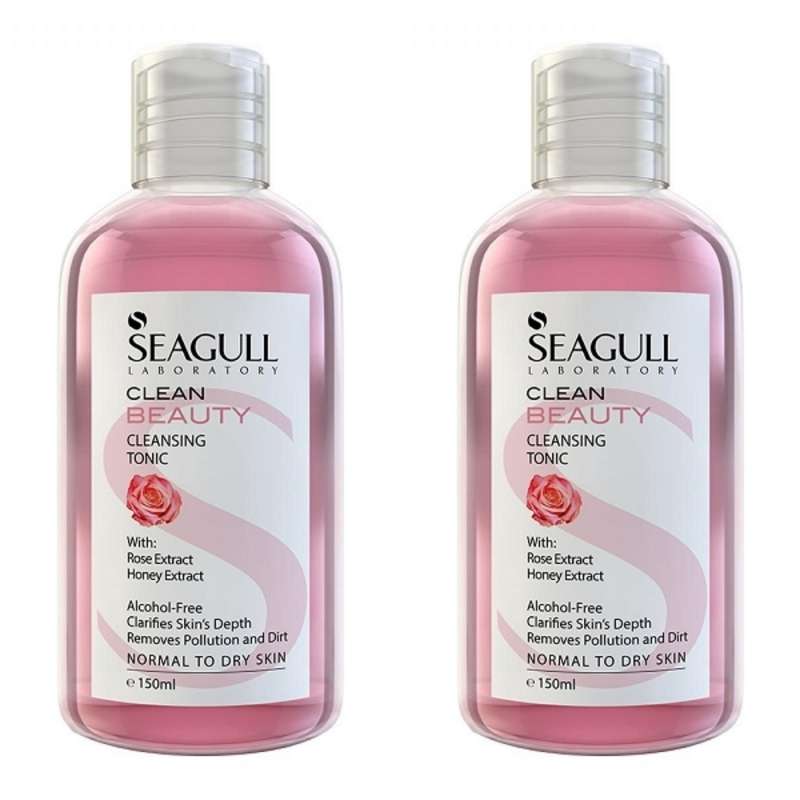 تونیک پاک کننده آرایش سی گل مدل beauty حجم 150 میلی لیتر مجموعه 2 عددی