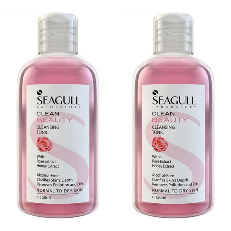 تونیک پاک  کننده آرایش سی گل مدل beauty حجم 150 میلی لیتر مجموعه 2 عددی