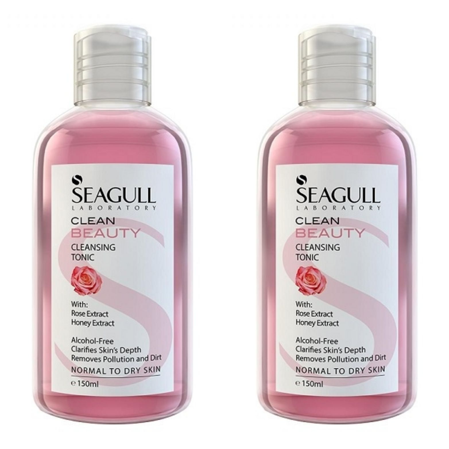 تونیک پاک کننده آرایش سی گل مدل beauty حجم 150 میلی لیتر مجموعه 2 عددی -  - 1