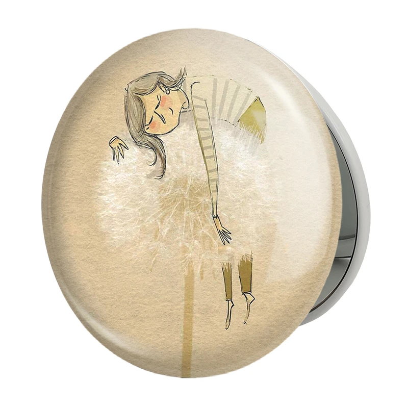 آینه جیبی خندالو طرح قاصدک مدل تاشو کد 5429 