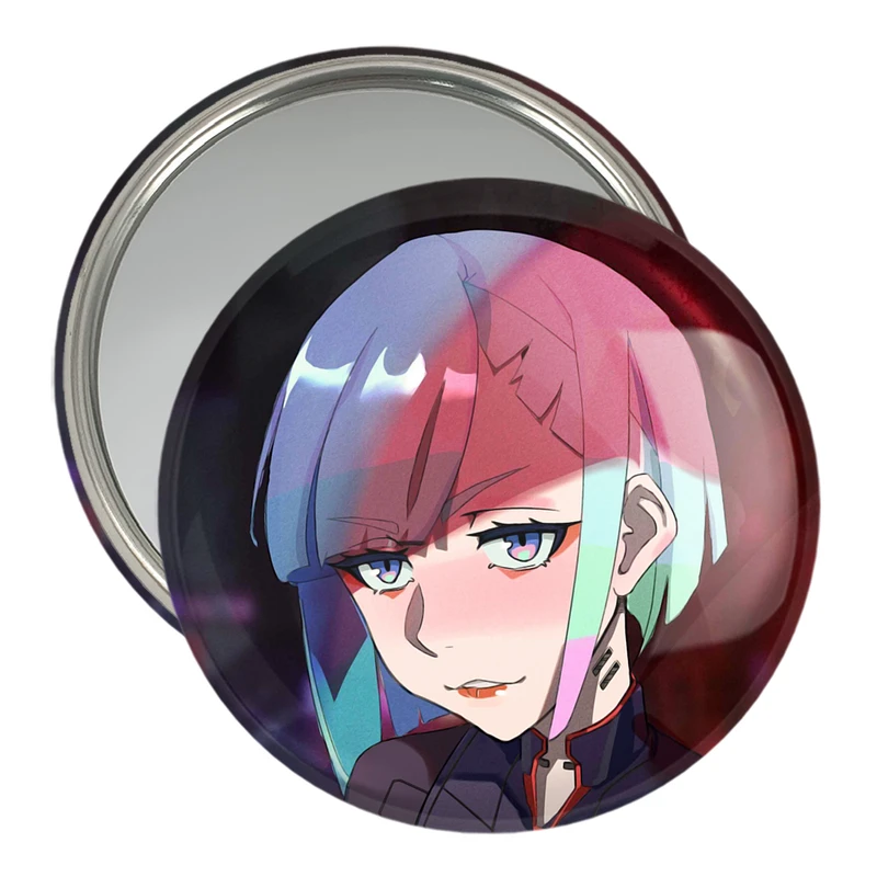 آینه جیبی خندالو مدل لوسی انیمه سایبرپانک کد 23991