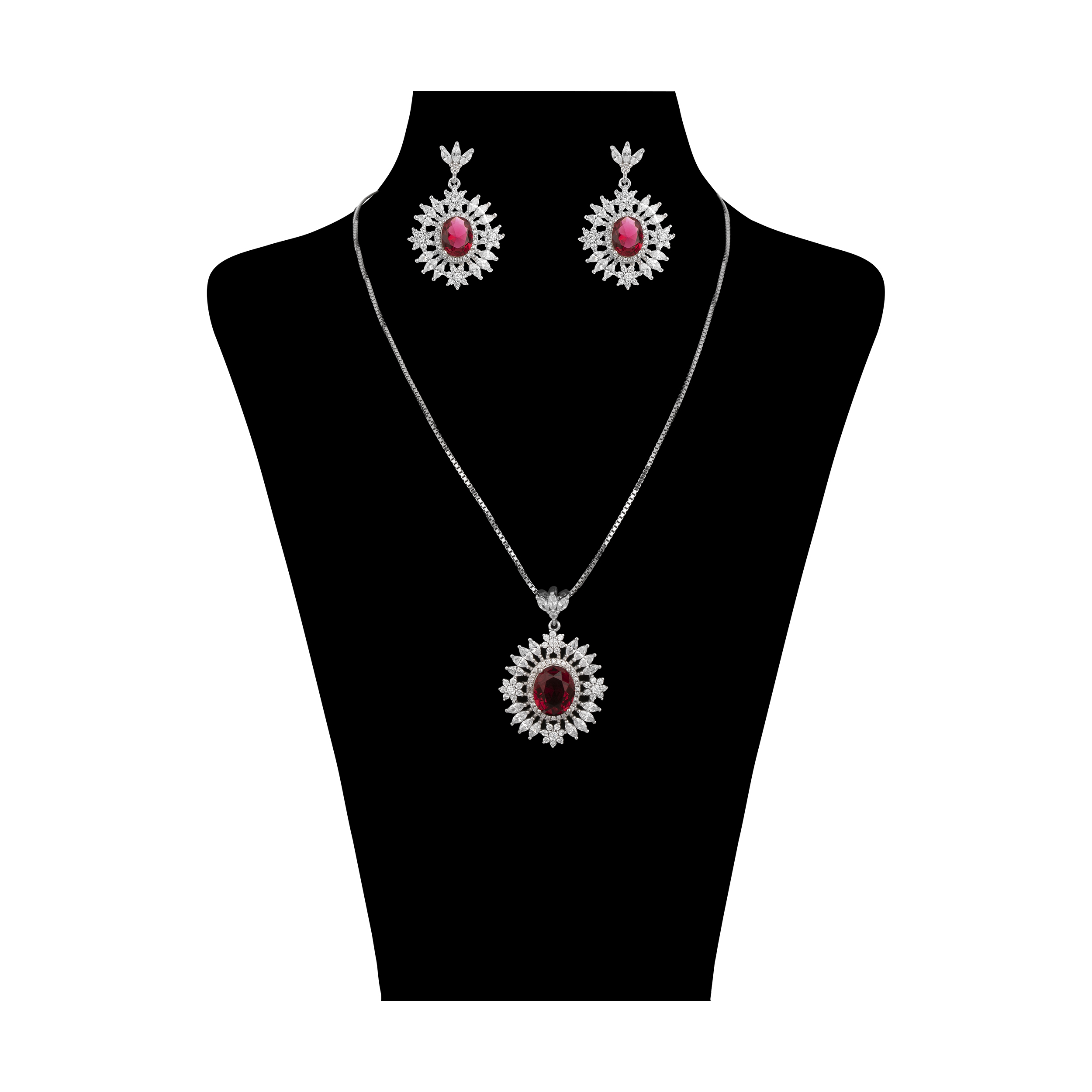 نیم ست نقره زنانه مدل 101-11