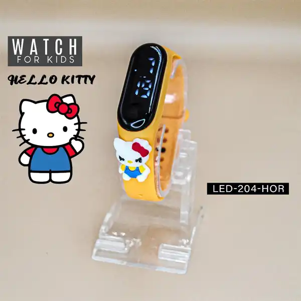 ساعت مچی دیجیتال مدل عروسک کیتی
