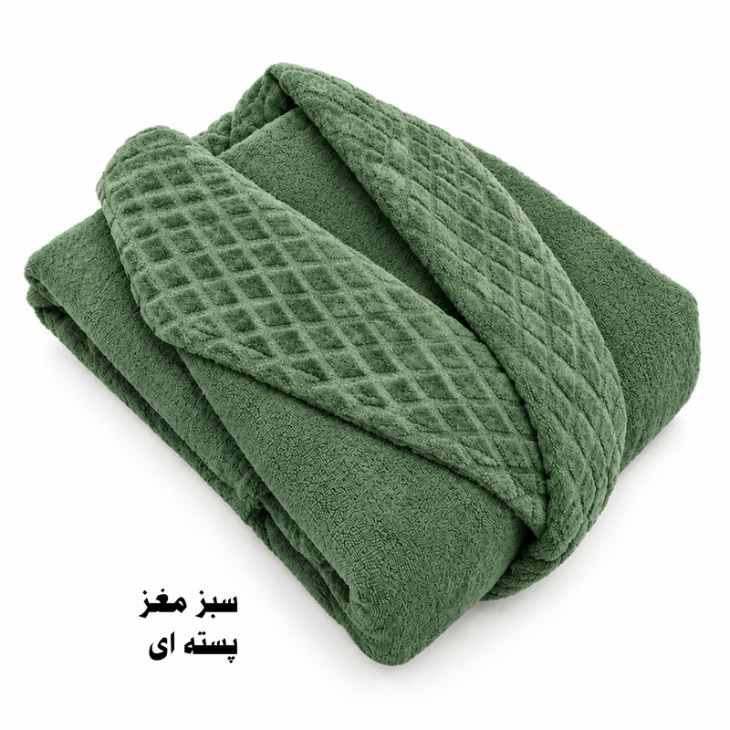 حوله پالتویی هنرمند مدل پولکی سایز ۱۳۵ مناسب برای قد ۱۶۵ الی ۱۹۰ سانتی متر