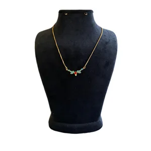 گردنبند دخترانه ژوپینگ مدل برگ و ستاره