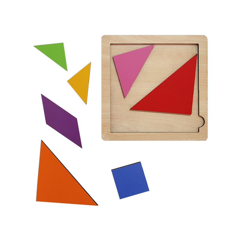 پازل آموزشی طرح تانگرام مدل فروردین بسته 2 عددی