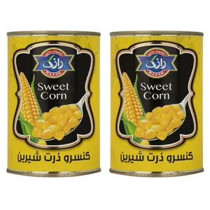 کنسرو ذرت شیرین رازک - 420 گرم بسته 2 عددی