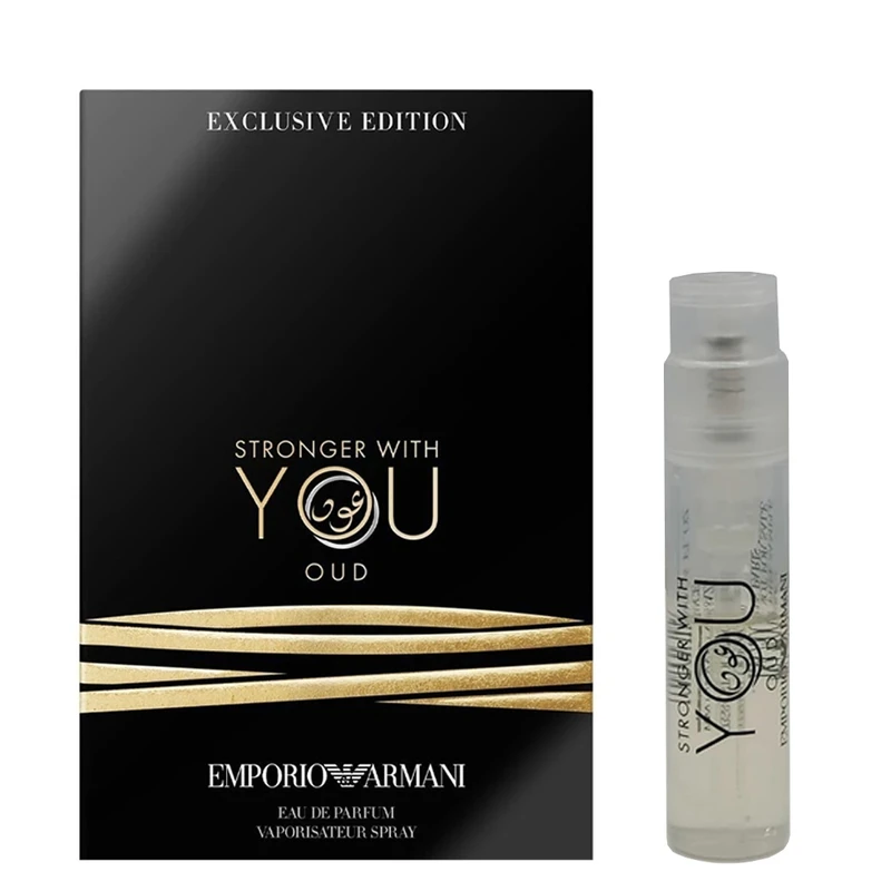 عطر جیبی مردانه امپریو آرمانی مدل Stronger with You Oud حجم 1.2 میلی لیتر