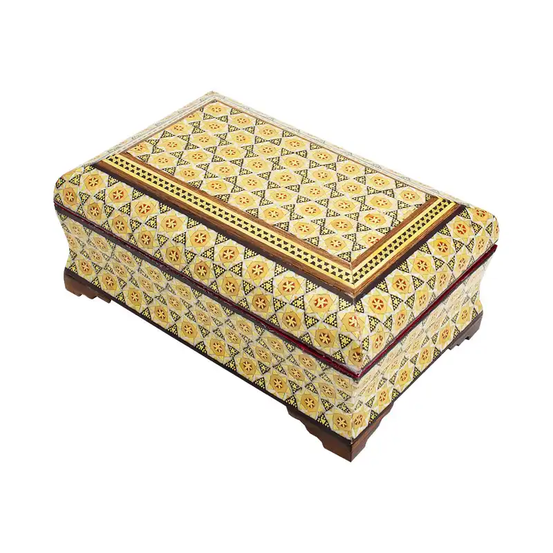 جعبه جواهرات خاتم کاری کد 05