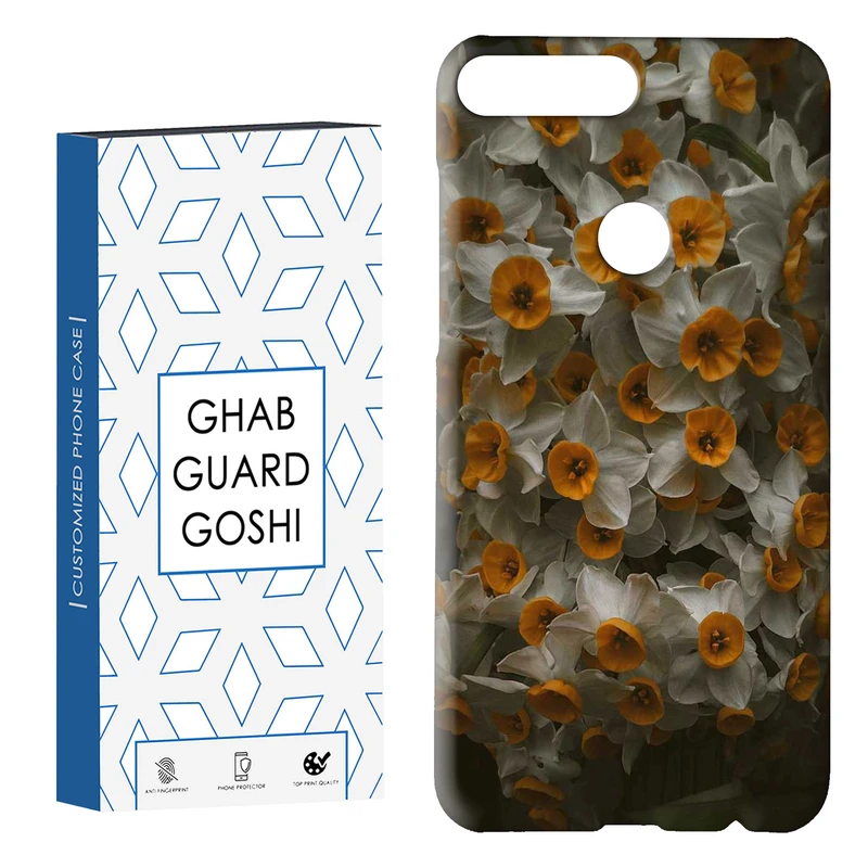 کاور قاب گارد گوشی طرح گل نرگس کد Dimo-981 مناسب برای گوشی موبایل هوآوی Y7 2018 / Y7 Prime 2018 / آنر 7C