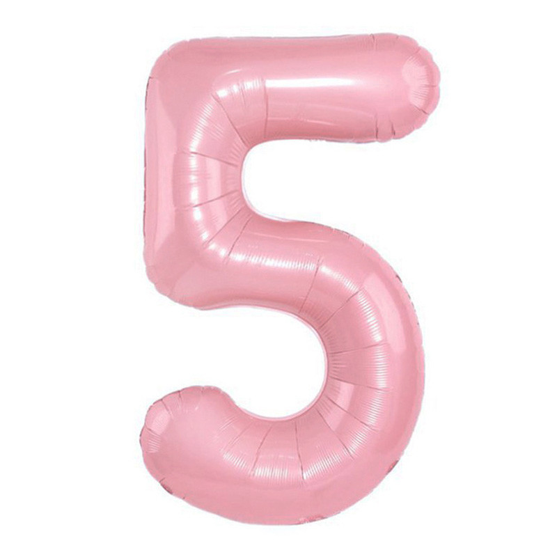 بادکنک فویلی لاکی بالونز طرح عدد 5 کد 1263