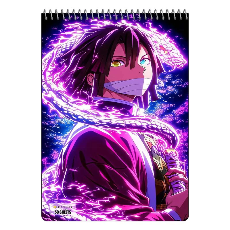 دفتر نقاشی 50 برگ سیمی کارنیکا طرح کیمتسو نو یایبا Demon Slayer کد 47687