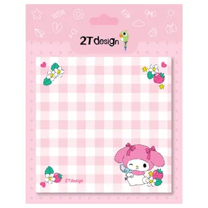 کاغذ یادداشت طوطی دیزاین مدل ملودی سایز 9.5x9.5 سانتی‌متر بسته 50 عددی