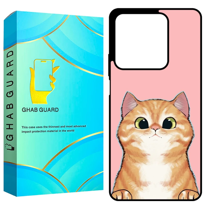 کاور قاب گارد طرح گربه مدل GCHPN134 مناسب برای گوشی موبایل شیائومی Redmi Note 13 4G