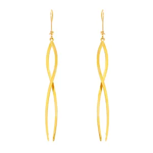 گوشواره طلا 18 عیار زنانه مدل F0003