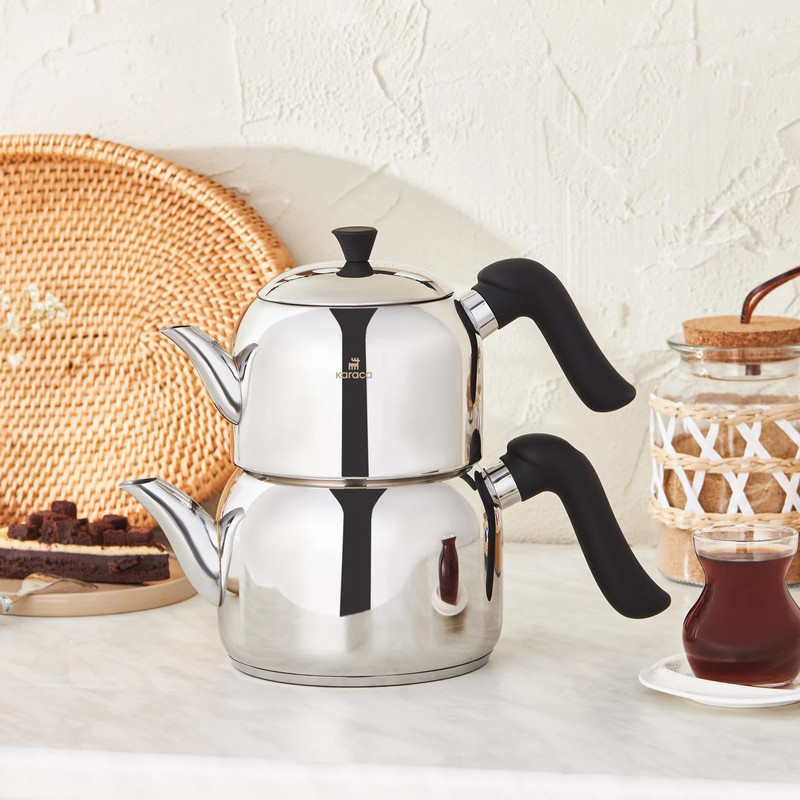 ست کتری و قوری کاراجا مدل Edena گنجایش کتری 1.95 لیتر گنجایش قوری 1.35 لیتر