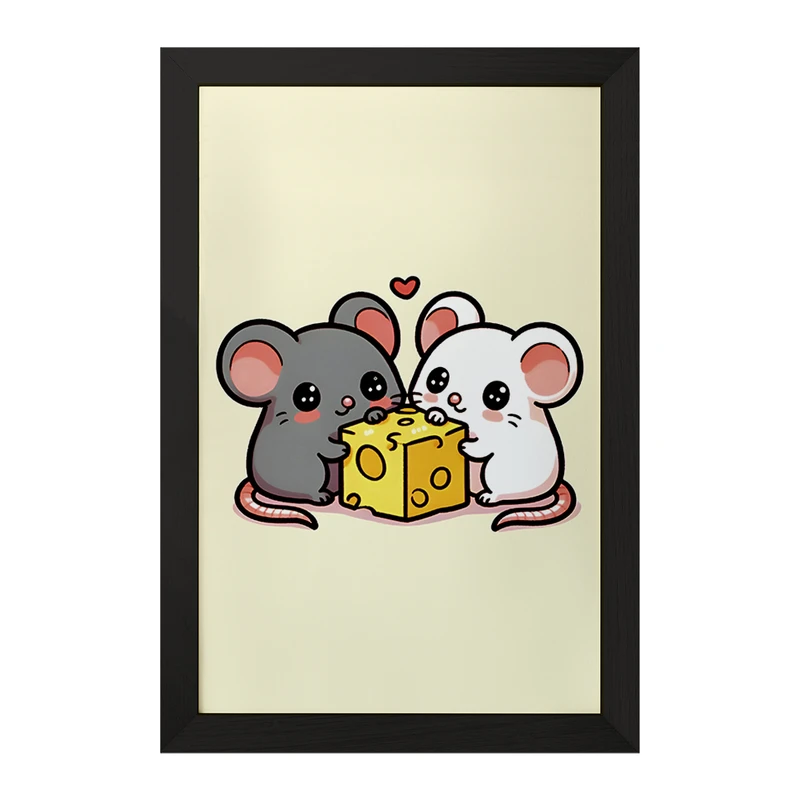 تابلو خندالو مدل موش های بامزه کد F7585