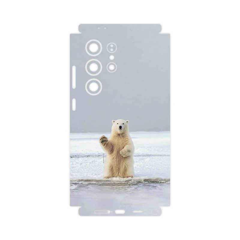 برچسب پوششی ماهوت مدل Polar_bear-FullSkin مناسب برای گوشی موبایل سامسونگ Galaxy S24 Ultra