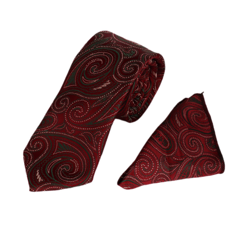 ست کراوات و دستمال جیب مردانه مدل A16