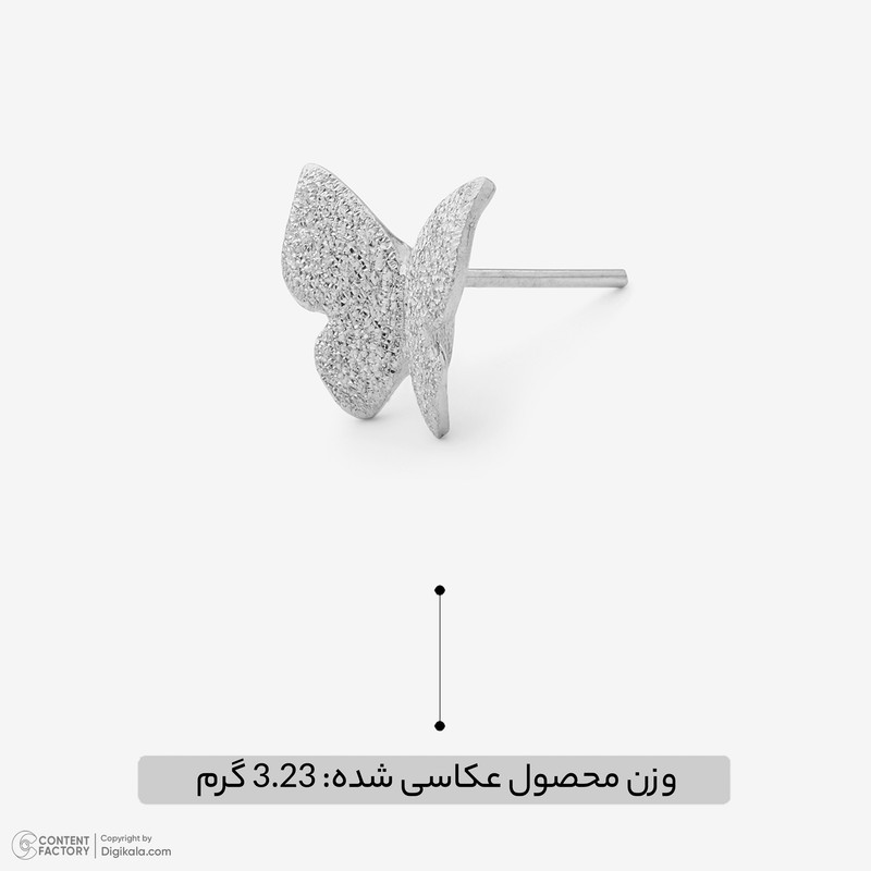 گوشواره میخی طلا 18 عیار زنانه دوست خوب مدل Dk9629 - 4