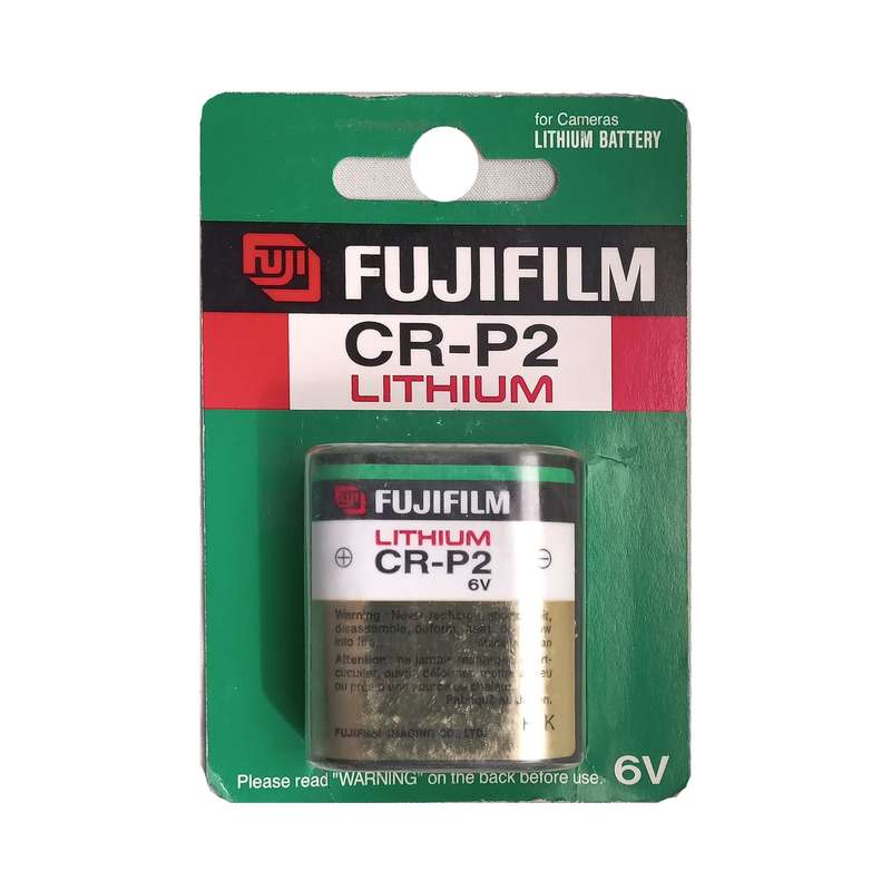 باتری لیتیومی فوجی فیلم مدل CR-P2 ظرفیت 6v میلی‌آمپرساعت