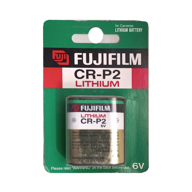 باتری لیتیومی فوجی فیلم مدل CR-P2 ظرفیت 6v میلی‌آمپرساعت