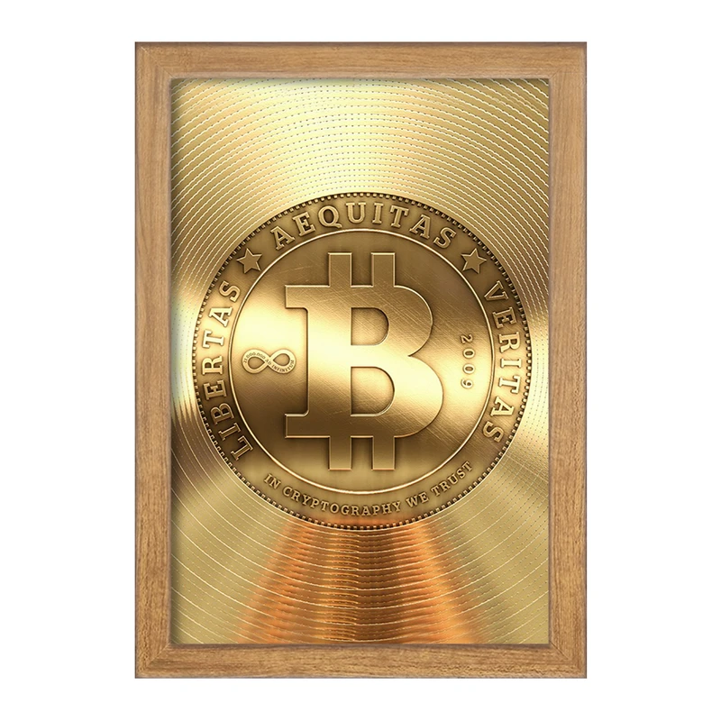 تابلو خندالو مدل ارز دیجیتال بیت کوین  کد 10881