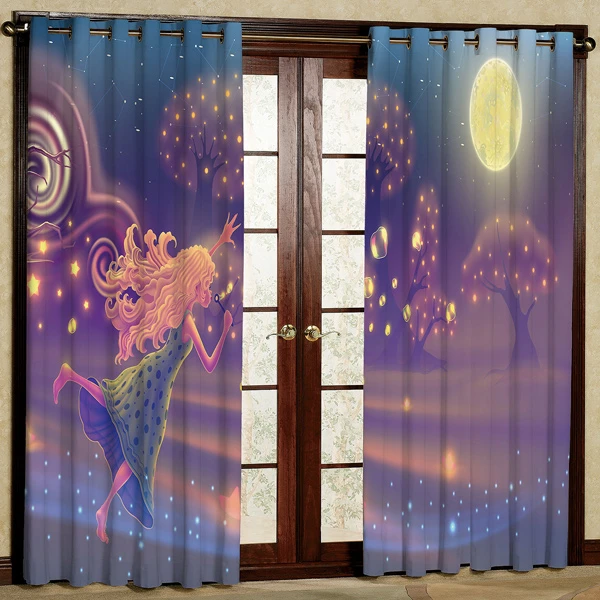 پرده مدل مخمل پانچی کد 6881 سایز 280x140 سانتی متر