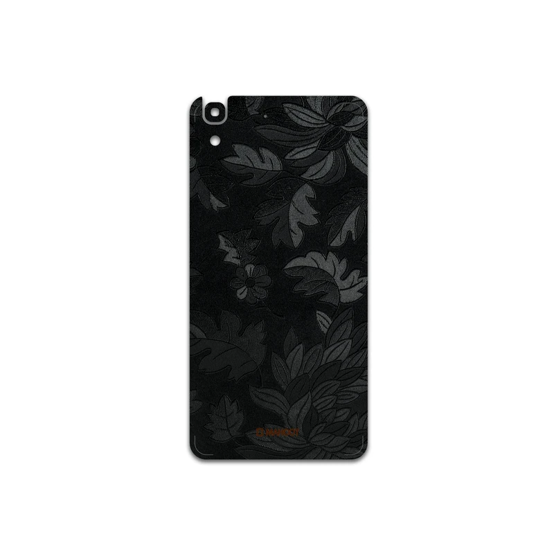 برچسب پوششی ماهوت مدل Black-Wildflower مناسب برای گوشی موبایل هوآوی Y6 2015