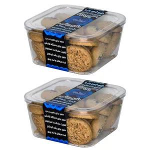 شیرینی بهشتی شکر قهوه ای - 400 گرم بسته 2 عددی  