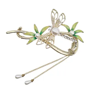 گیره مو زنانه مدل چفتی سنجاقک کد bg 0720