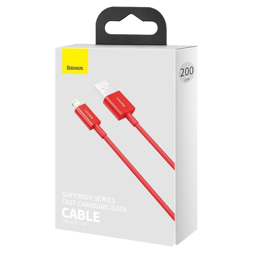 کابل تبدیل USB به لایتنینگ باسئوس مدل CALYS-C طول 2متر