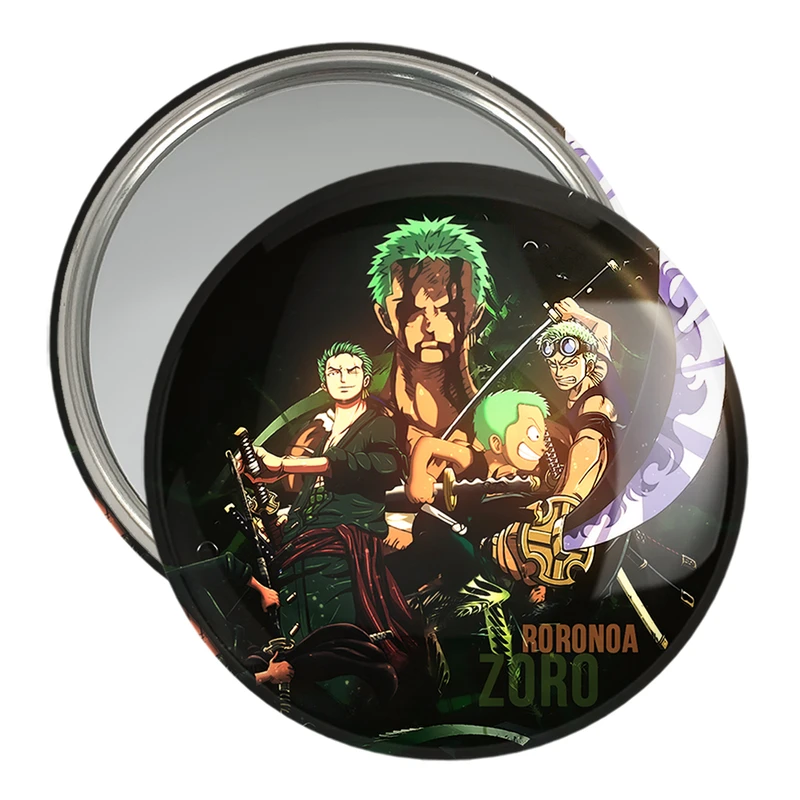 آینه جیبی خندالو مدل زورو انیمه وان پیس One Piece  کد 17276