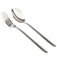 سرویس قاشق و چنگال 12 پارچه 6 نفره مدل براق کد UN-513