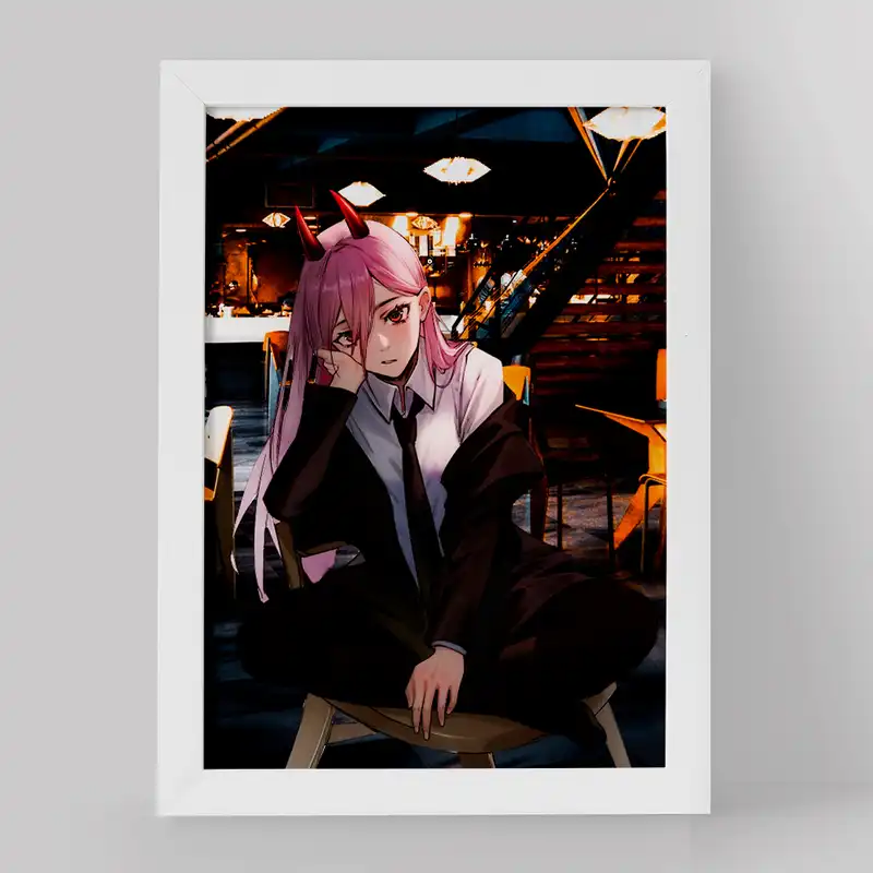 تابلو خندالو مدل پاور انیمه مرد اره ای کد 17875