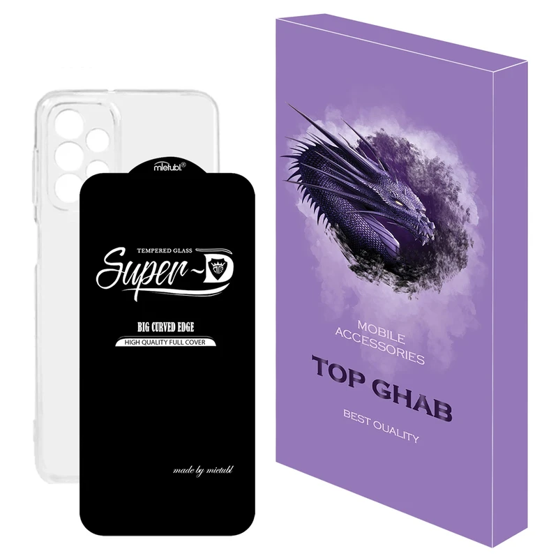 کاور تاپ قاب مدل 2SDJ مناسب برای گوشی موبایل سامسونگ Galaxy A23 به همراه محافظ صفحه نمایش